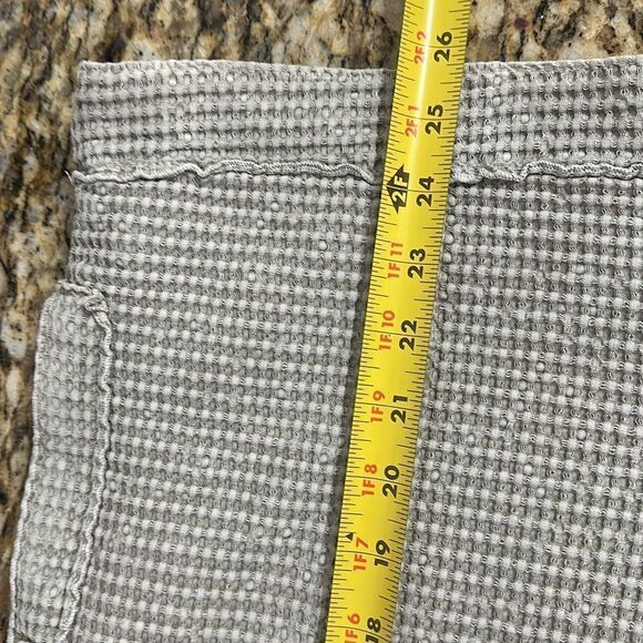 Focus Vintage 90s Sleeveless Cotton Textured Waffle Knit Vest In Beige Size L - Picture 7 of 7